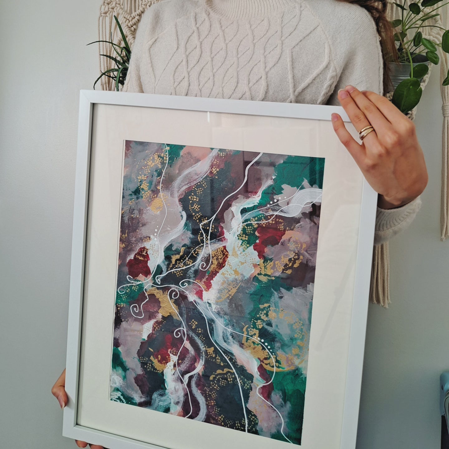 Maalaus A3 paperille "The most wonderful time"