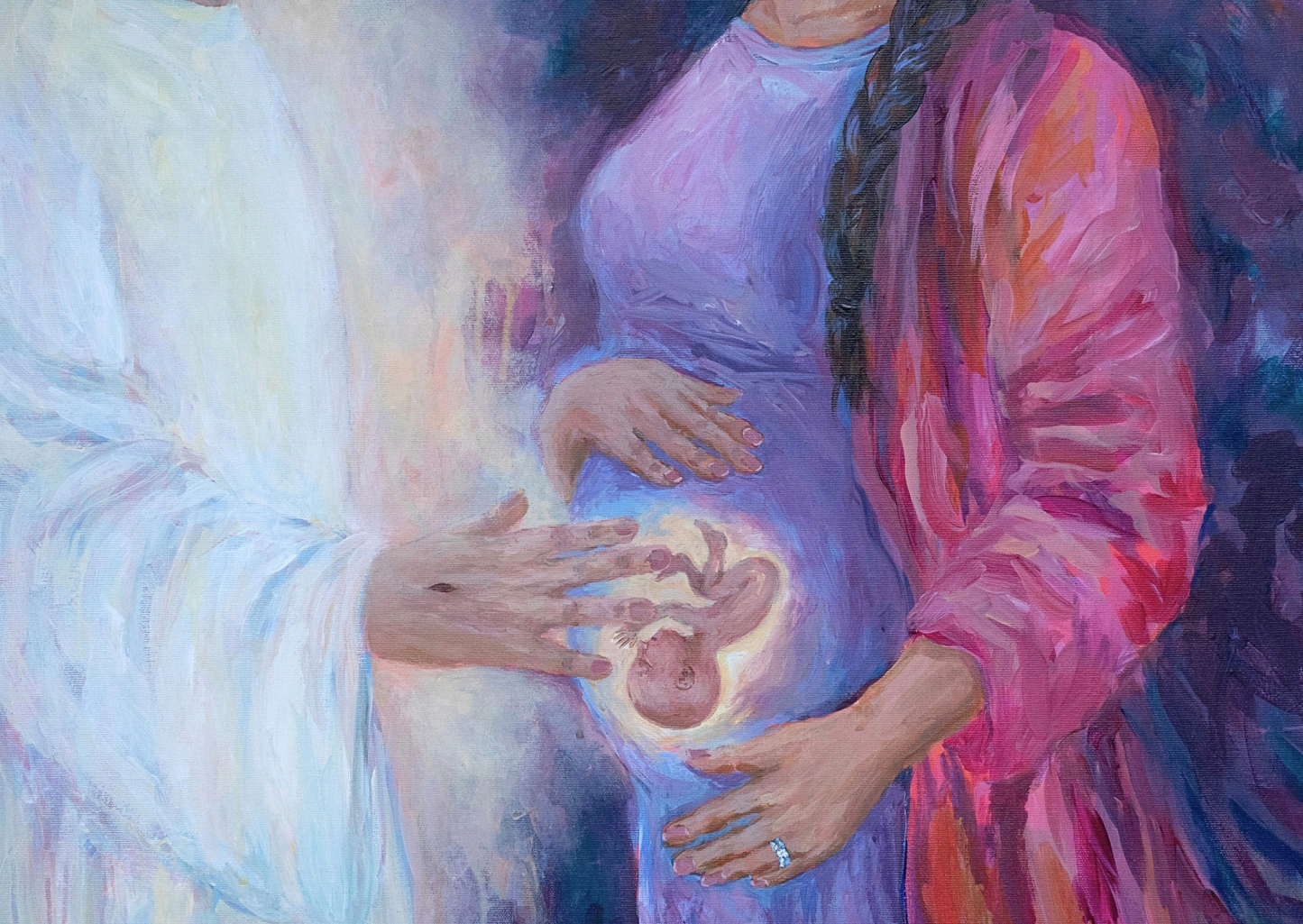 "Tulevaisuutein Hänen kädessään" postikortti