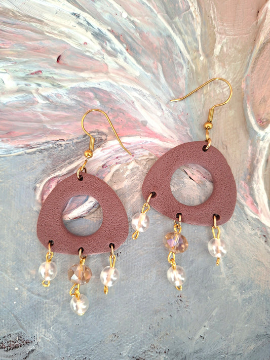 "Sparkly Mocha Mousse" korvakorut