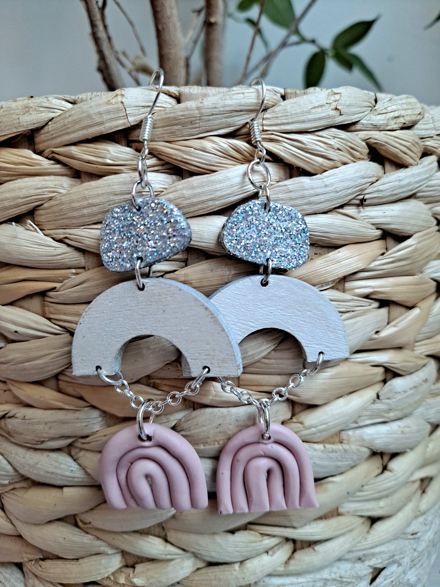 Promise Pink & Glitter earrings