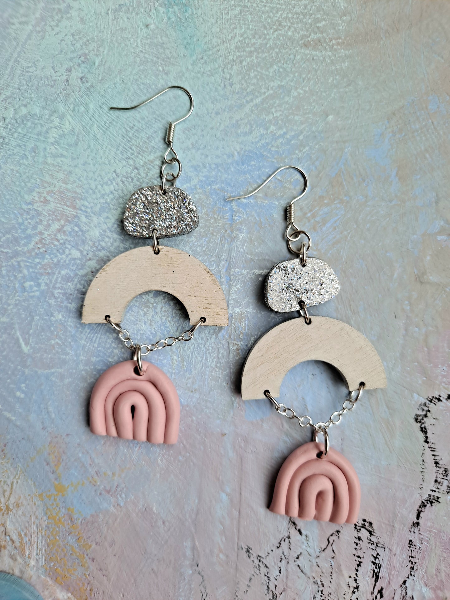 Promise Pink & Glitter earrings