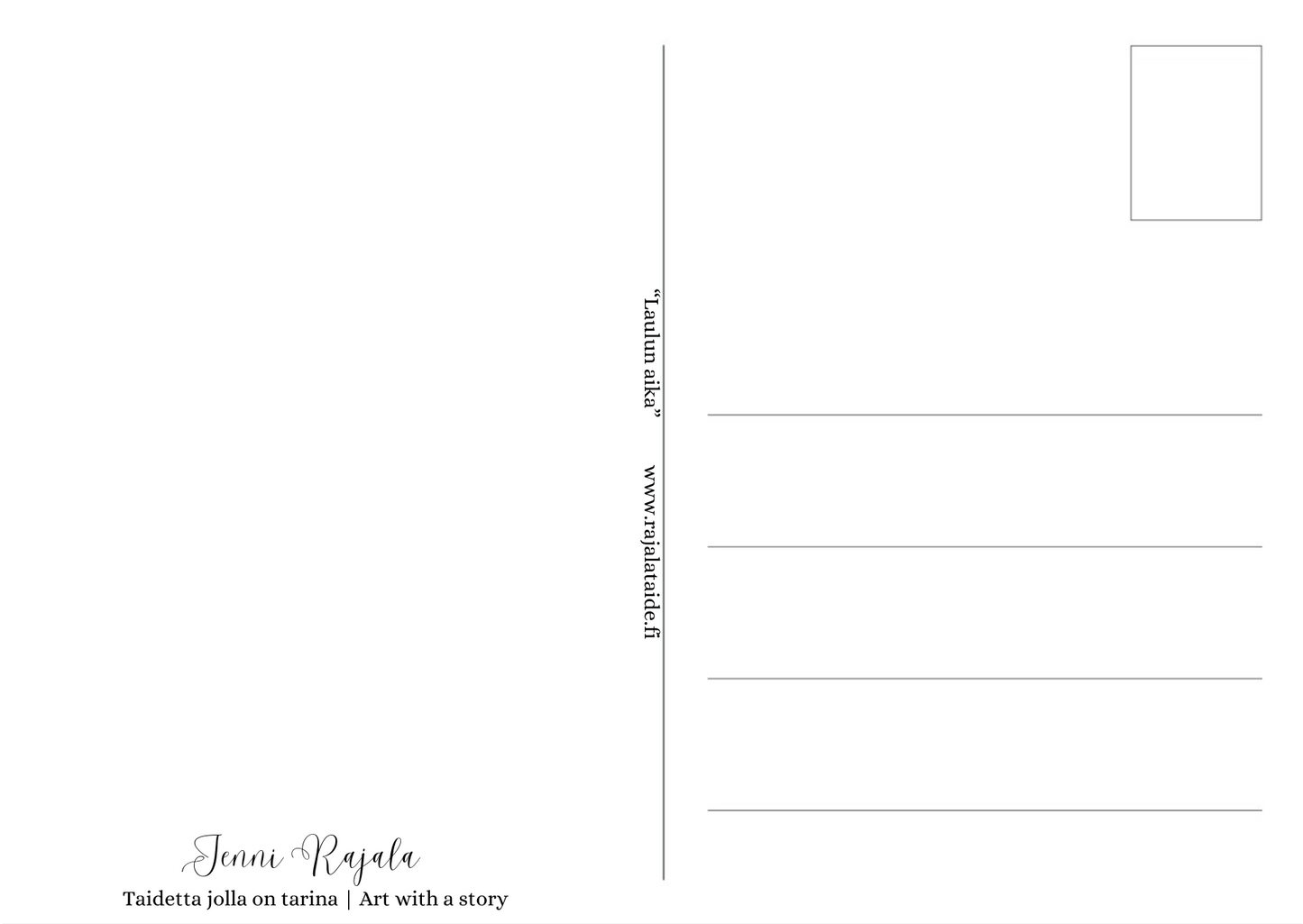 "Laulun aika" postikortti