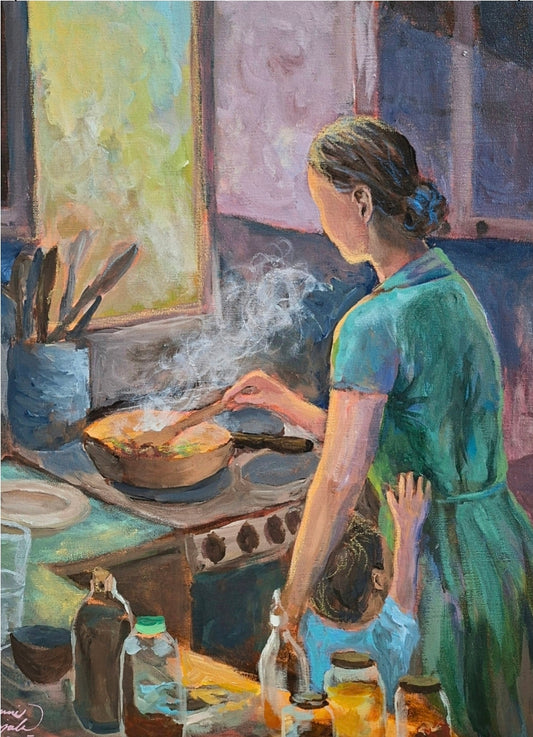 "Jalo työ" postikortti