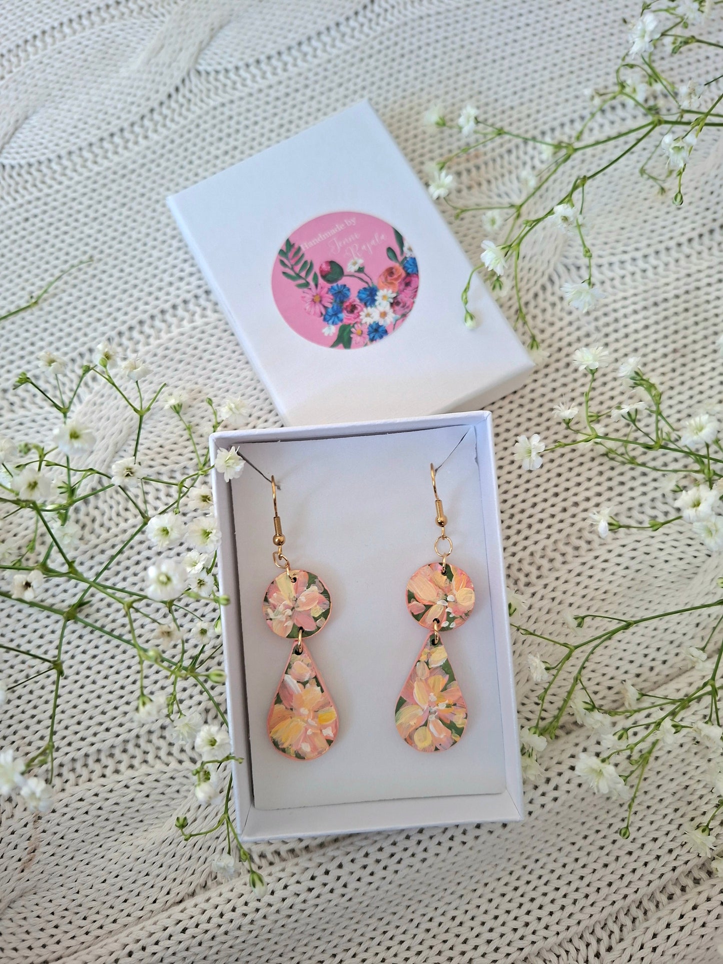 Floralia korvakorut keltainen