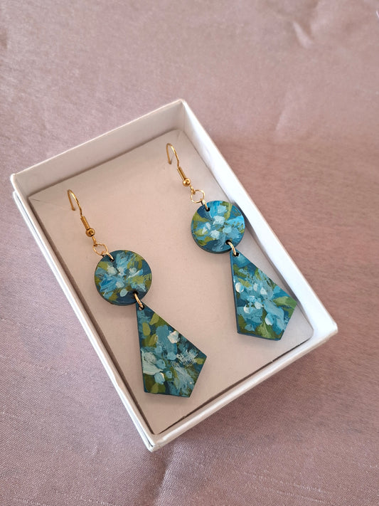 Floralia korvakorut turkoosi